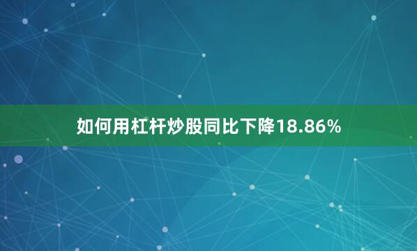 如何用杠杆炒股同比下降18.86%